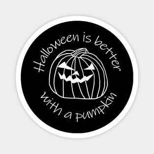 Horror Halloween Better with a Pumpkin Magnet